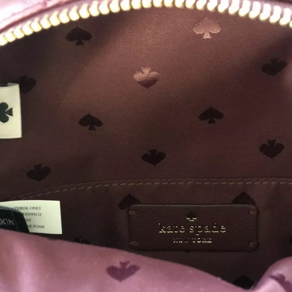 NWT Kate Spade Natalia Mini Convertible Cherrywood quilted leather cherry red - Picture 5 of 7